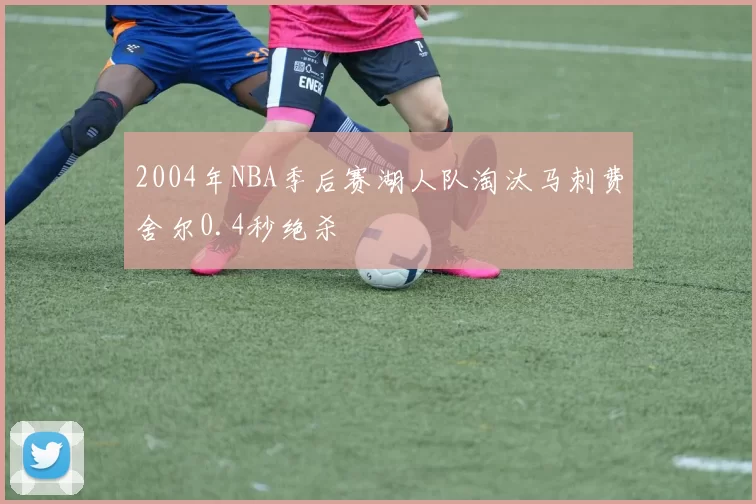 2004年NBA季后赛湖人队淘汰马刺费舍尔0.4秒绝杀